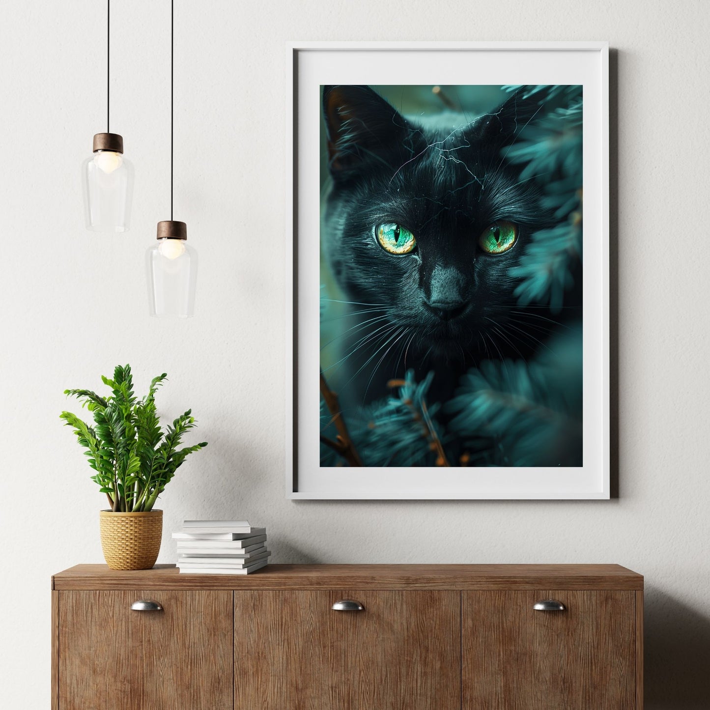 homedecor - The Mystique of a Black Cat - DigiCraft-Studio - wallart