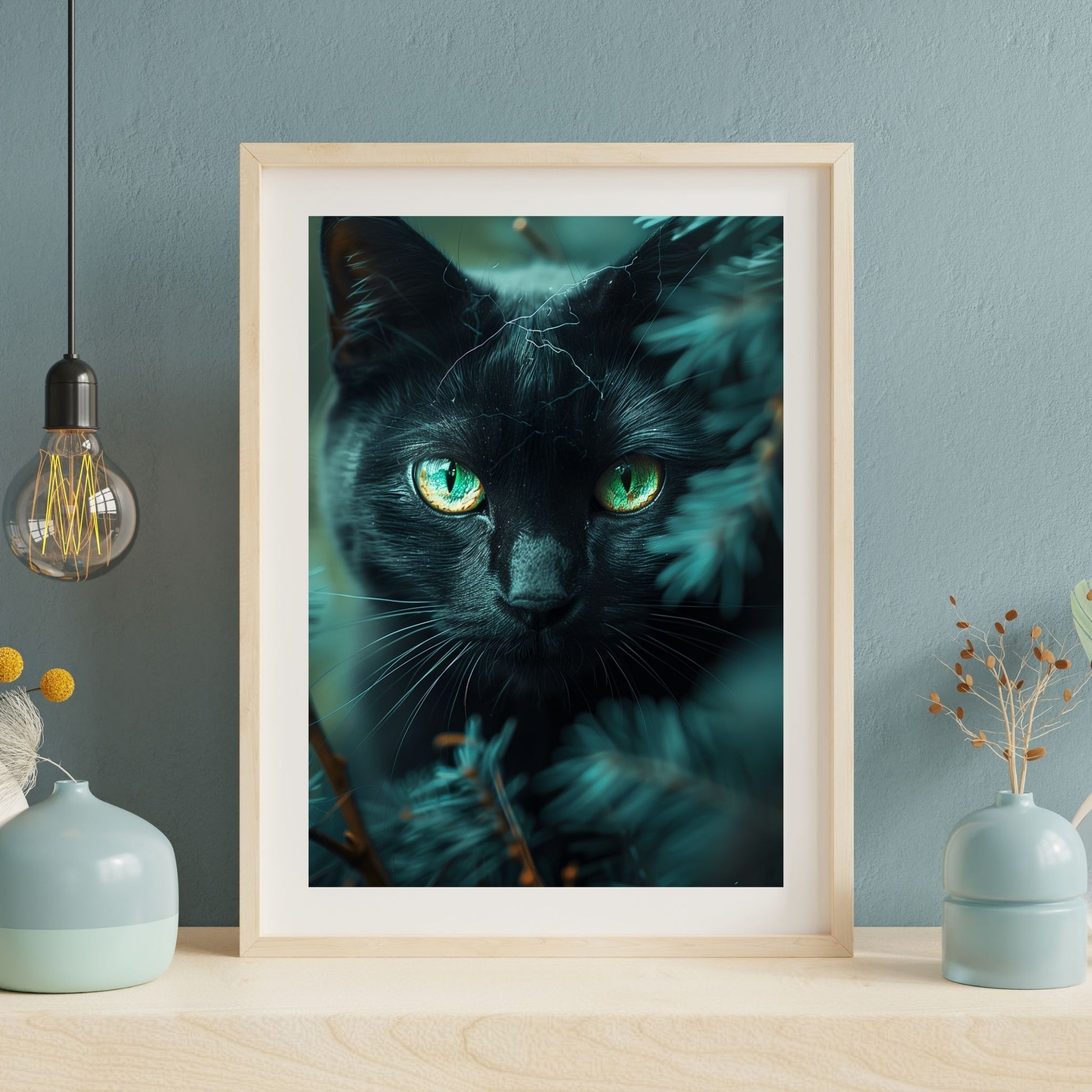 homedecor - The Mystique of a Black Cat - DigiCraft-Studio - wallart