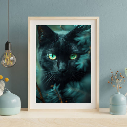 homedecor - The Mystique of a Black Cat - DigiCraft-Studio - wallart