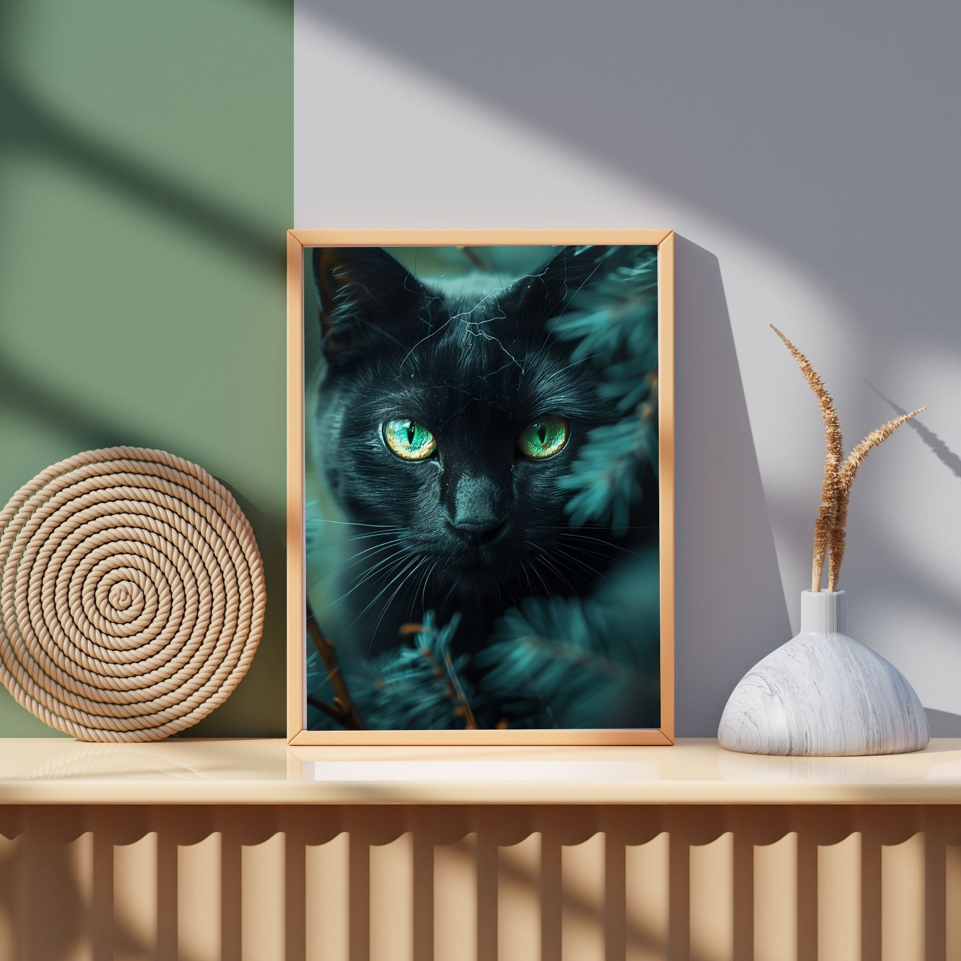 homedecor - The Mystique of a Black Cat - DigiCraft-Studio - wallart