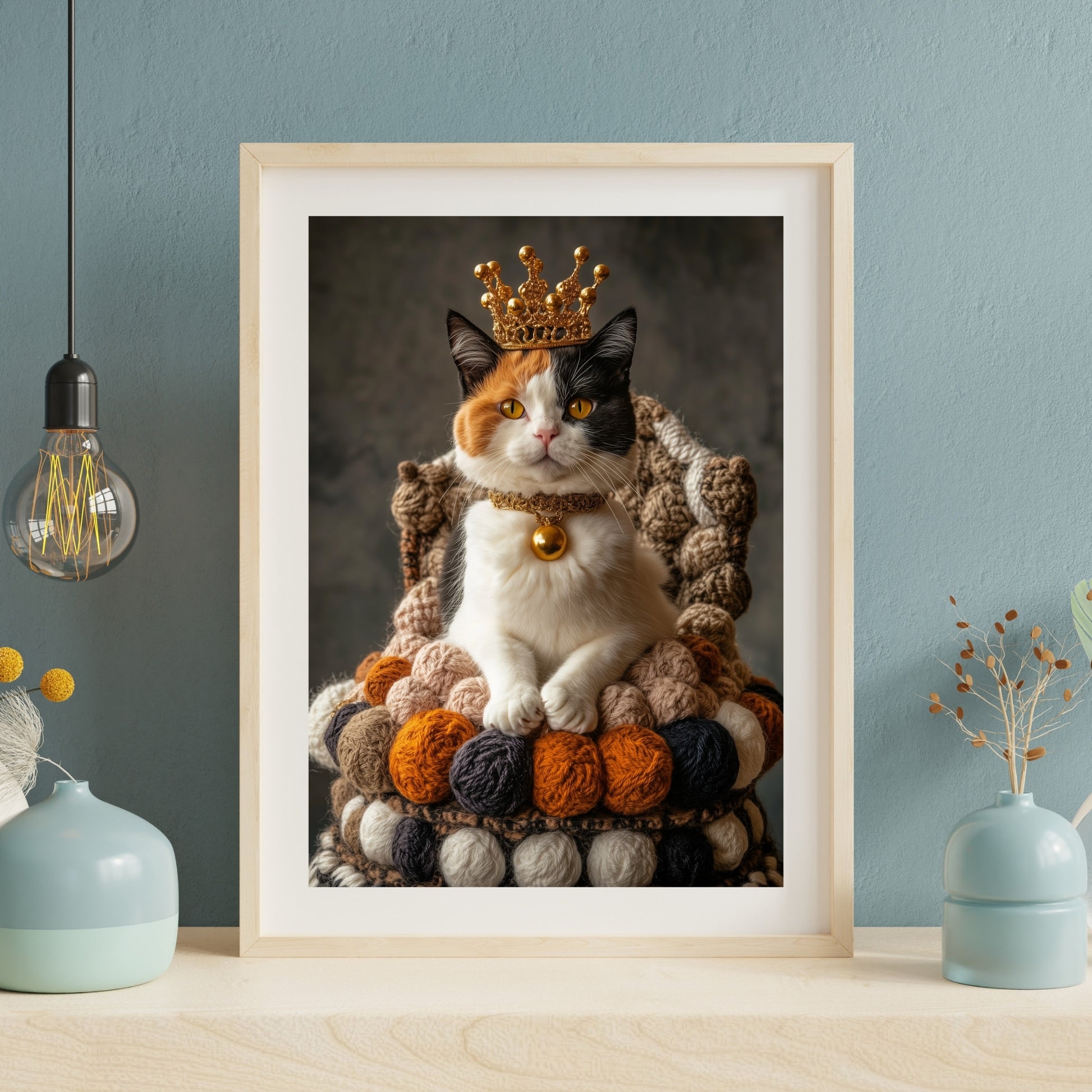 cats pics-queen of cats awaits-DigiCraft-Studio-wall art cats