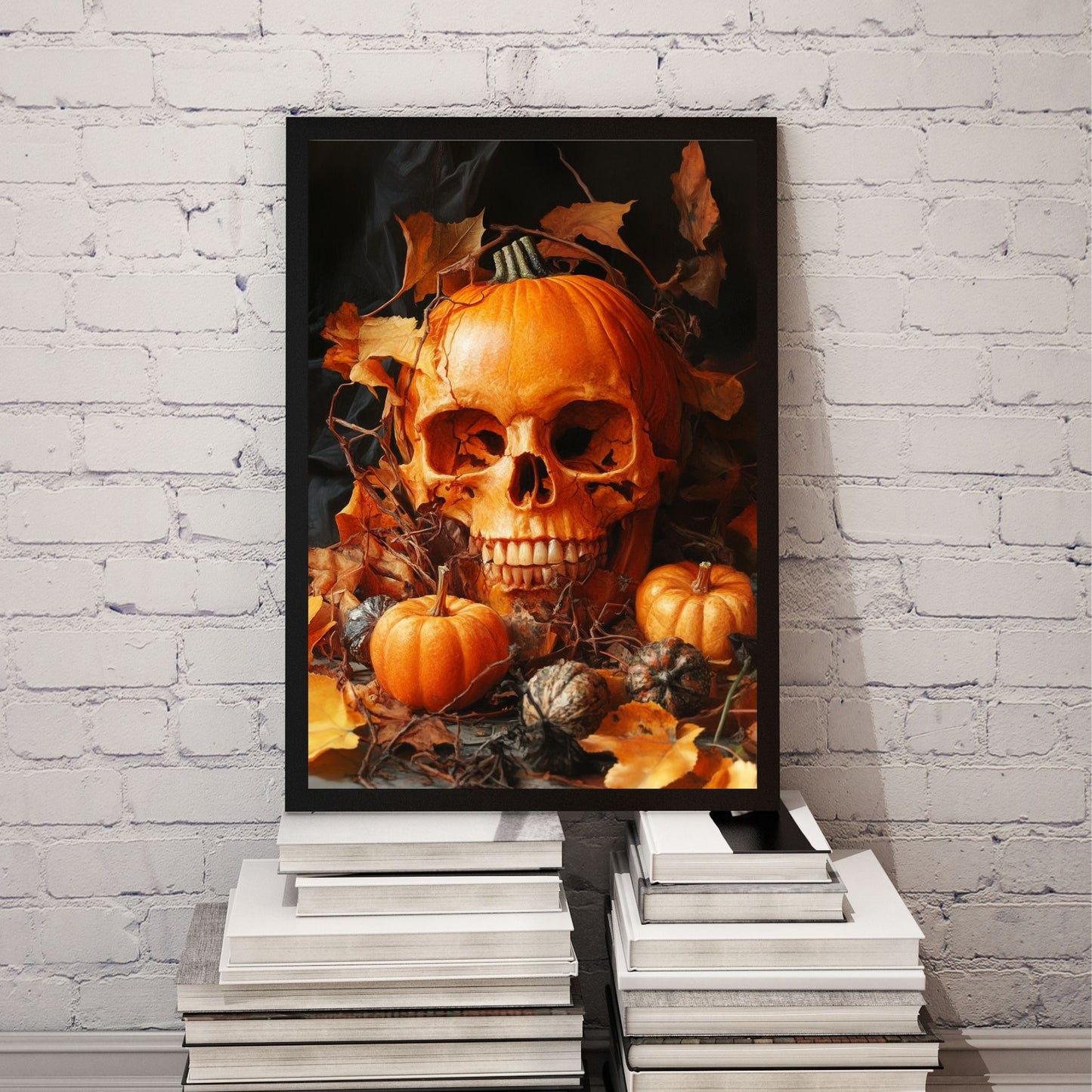 home_decor - The Pumpkin Skull - DigiCraft-Studio - wall_art