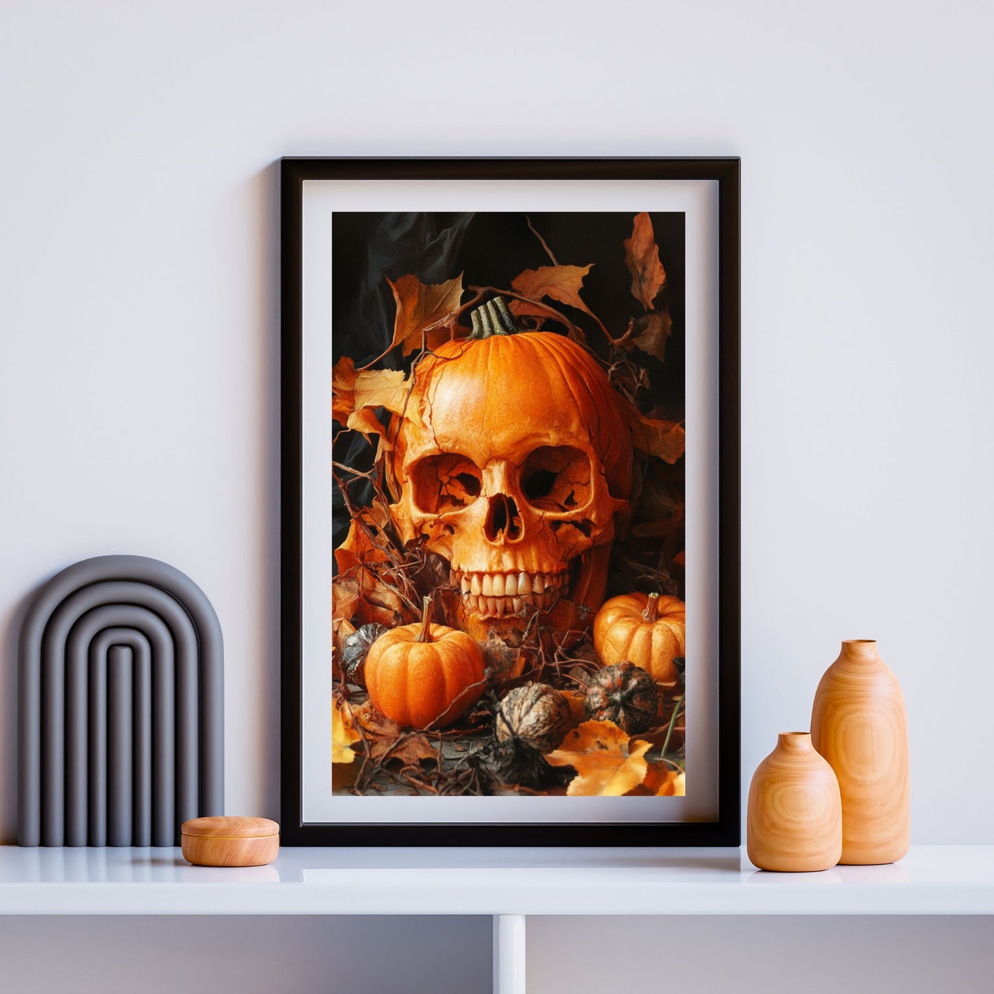 home_decor - The Pumpkin Skull - DigiCraft-Studio - wall_art