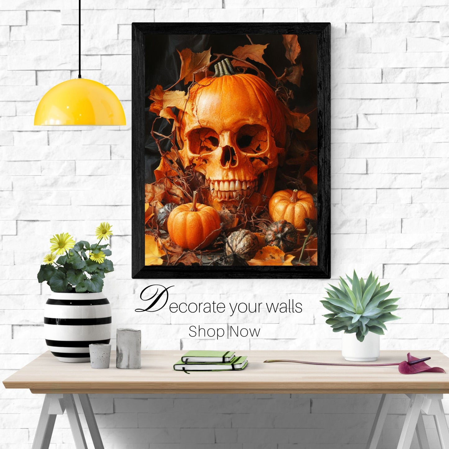 home_decor - The Pumpkin Skull - DigiCraft-Studio - wall_art