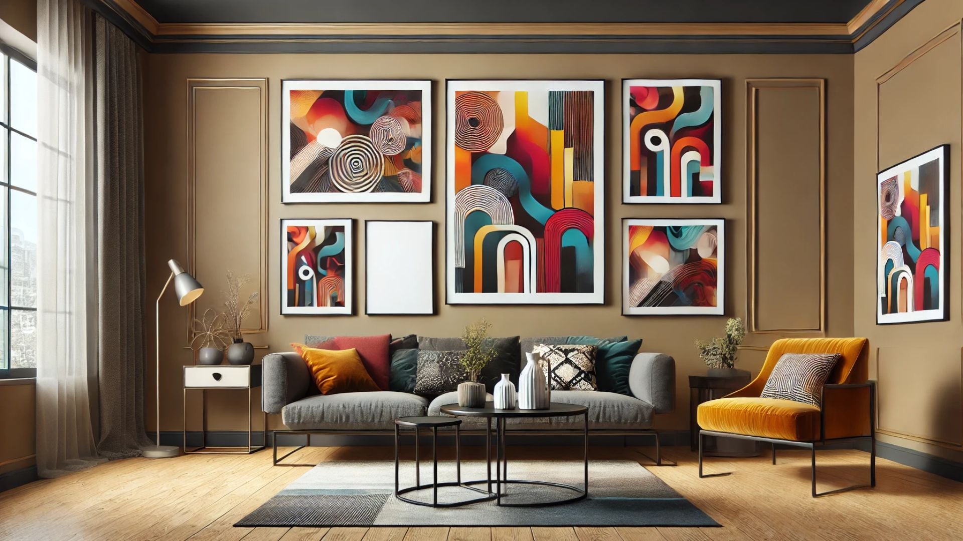 abstract wall art pieces are designed to transform your living room, bedroom, or office into a gallery of modern sophistication.