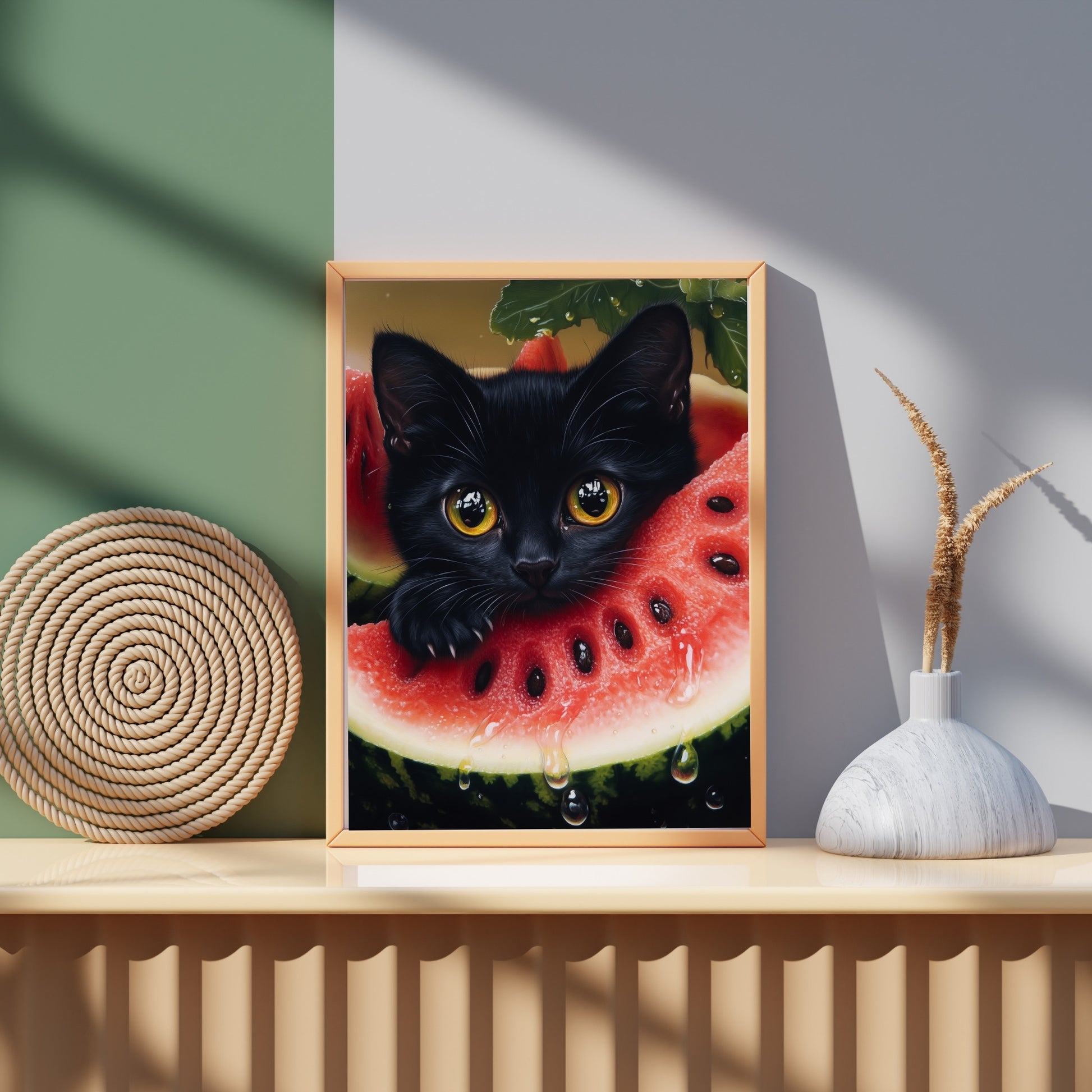 cats pics-Watermelon Whiskers-DigiCraft-Studio-wall art cats