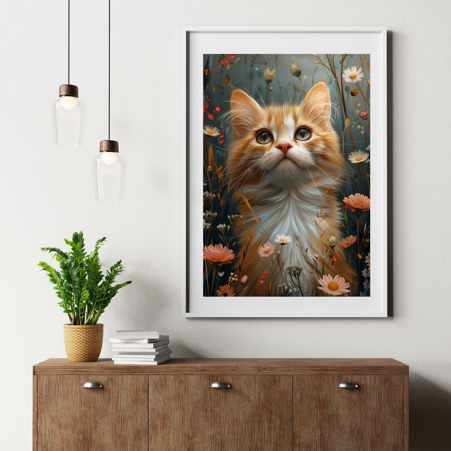 homedecor - Whiskers in Bloom - DigiCraft-Studio - wallart