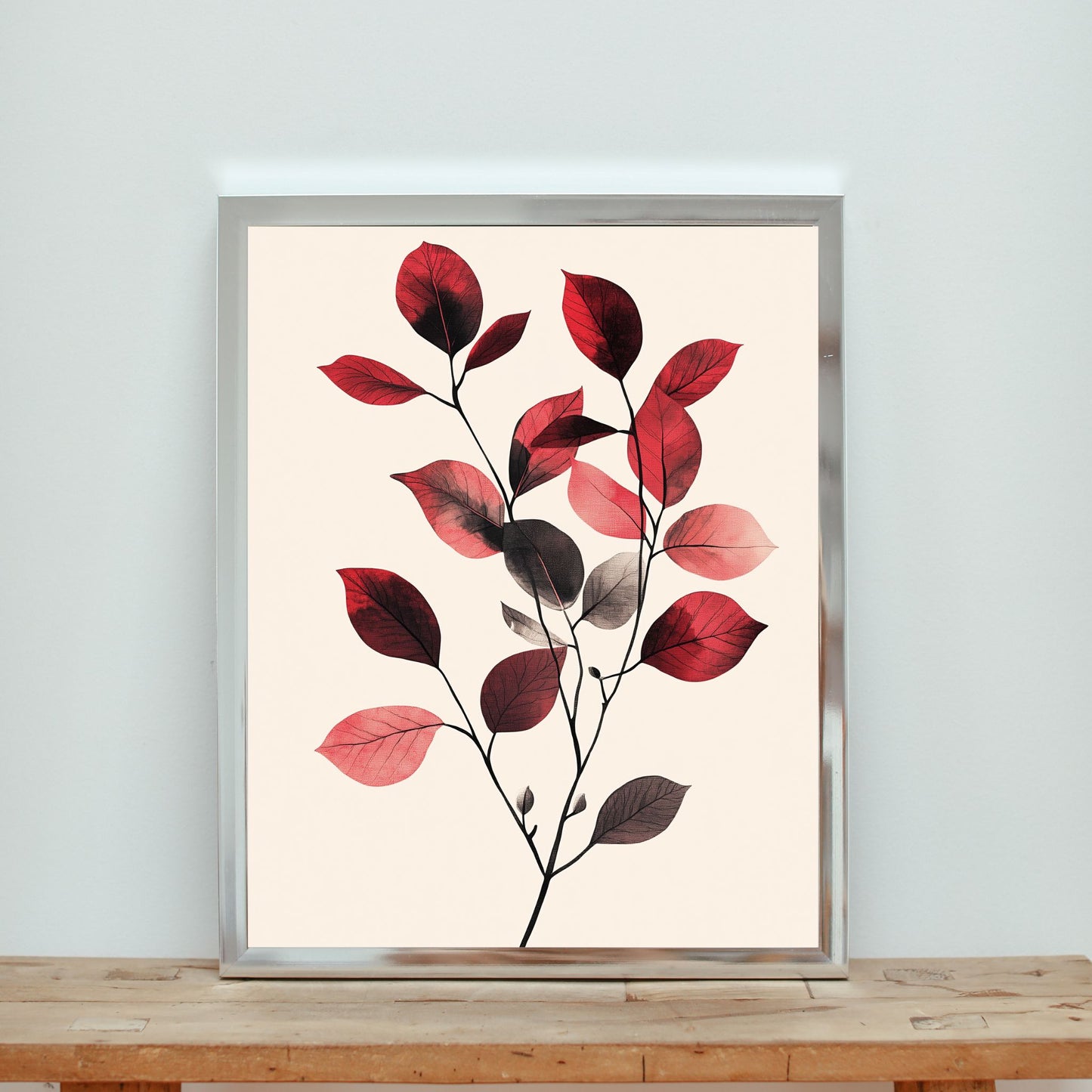 Digital botanical artwork designed for timeless wall decor