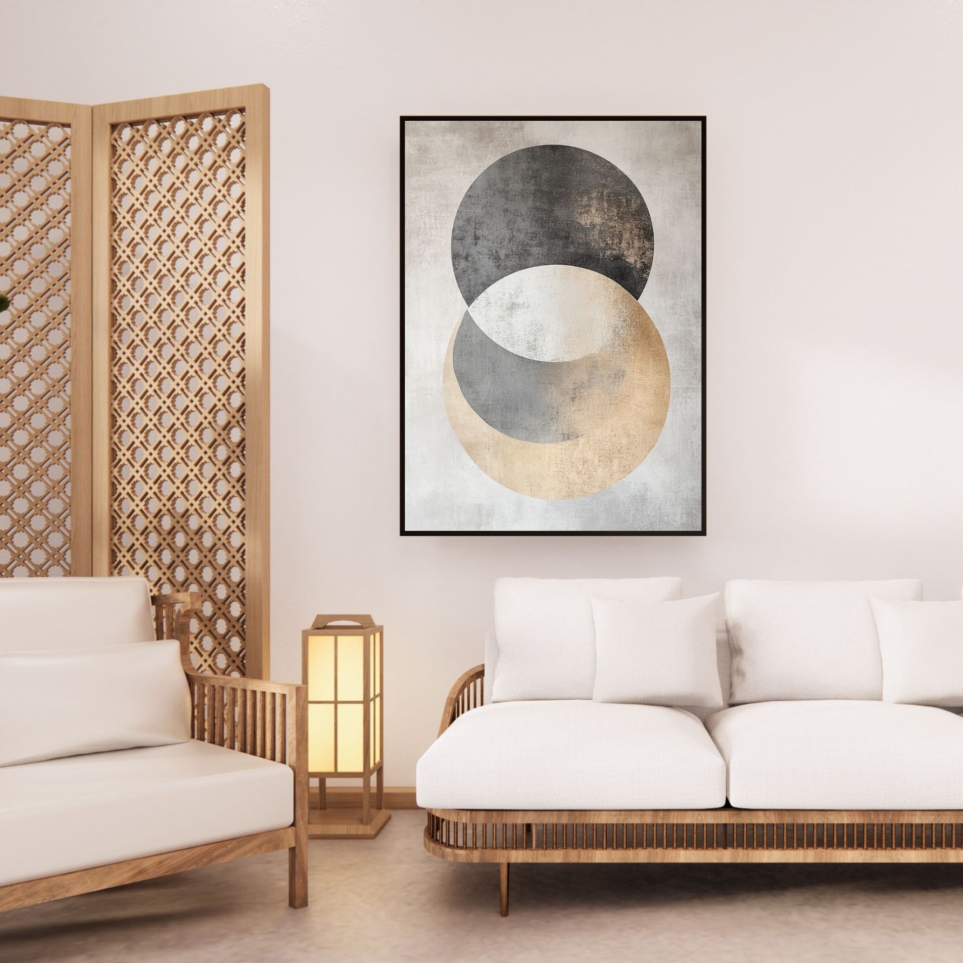 Minimalist Japandi art print, perfect for modern and trendy wall decor